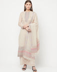 Safaa Women Organic Cotton Woven Design Unstitched Dress Material With Dupatta