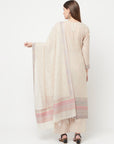 Safaa Women Organic Cotton Woven Design Unstitched Dress Material With Dupatta