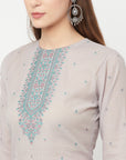 Safaa Women Organic Cotton Woven Design Unstitched Dress Material With Dupatta