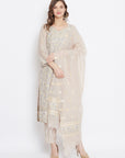ORGANIC COTTON WOVEN CAMEL DRESS MATERIAL WITH DUPATTA
