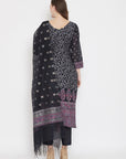 ORGANIC COTTON WOVEN NAVY DRESS MATERIAL WITH DUPATTA