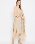 ORGANIC COTTON WOVEN ORANGE DRESS MATERIAL WITH DUPATTA
