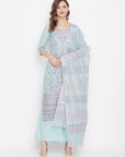 ORGANIC COTTON WOVEN CAMEL DRESS MATERIAL WITH DUPATTA