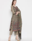 ORGANIC COTTON WOVEN TUSH DRESS MATERIAL WITH DUPATTA