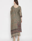 ORGANIC COTTON WOVEN TUSH DRESS MATERIAL WITH DUPATTA