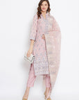 ORGANIC COTTON WOVEN PARA DRESS MATERIAL WITH DUPATTA
