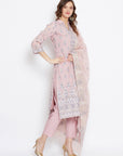 ORGANIC COTTON WOVEN PARA DRESS MATERIAL WITH DUPATTA