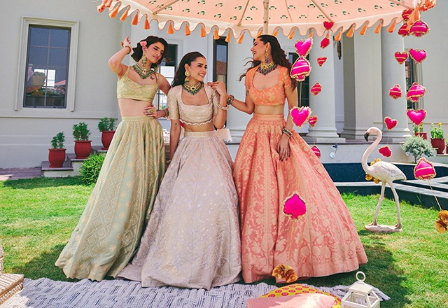 Luxury ethnic wear from the Sialkot House collection inspired by Safaa