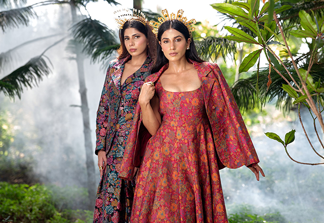 Safaa’s “A Little Forever” designer Western collection featuring modern dresses, co-ord sets, and Moonga silk outfits.