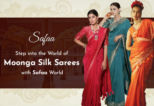 beautiful collection of Moonga Silk Sarees