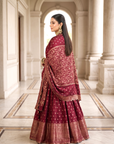 The Minara Lehenga - Magenta
