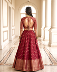 The Minara Lehenga - Magenta