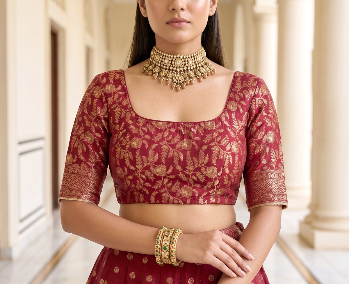 The Minara Lehenga - Magenta