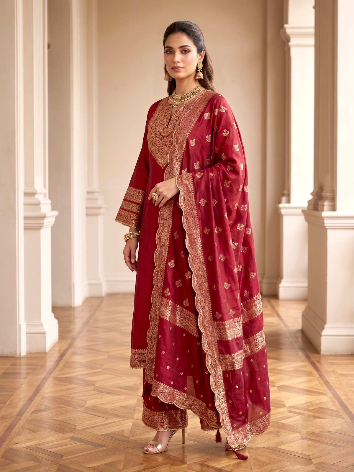 The Suhana Suit - Red