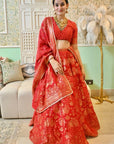 KANISHA AHUJA IN LAAL HIRAYA LEHENGA