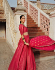 THE GULAABI HEERA LEHENGA