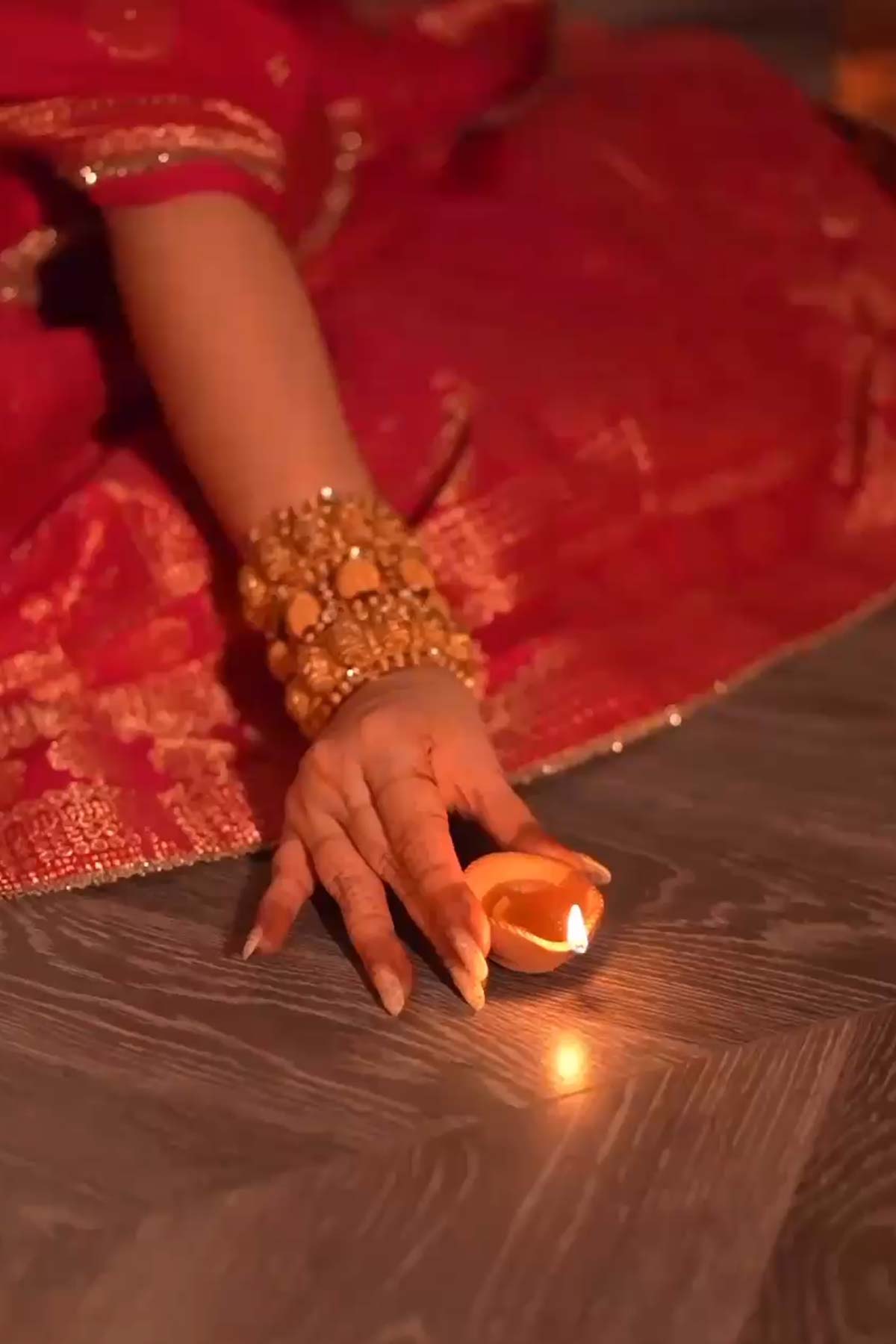 MEGHA BASANT IN GULAABI HEERA LEHENGA