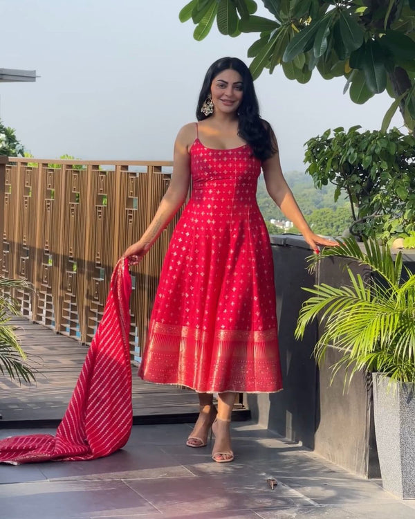 NEERU BAJWA IN GULABI SINDOORI ANARKALI