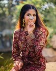 LA PRUNE ROUGE JACKET &SKIRT SET