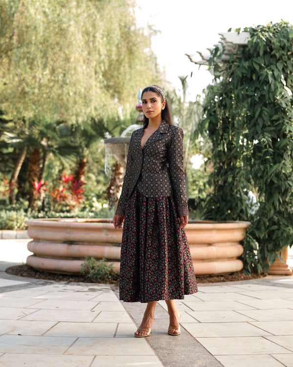 LA BELLE LUEUR BLAZER & SKIRT SET
