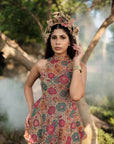 LE TOURNESOL PEPLUM TOP & SKIRT SET