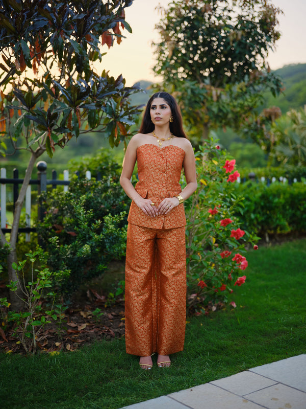 LE SOLEIL D'OR BUSTIER CO-ORD SET