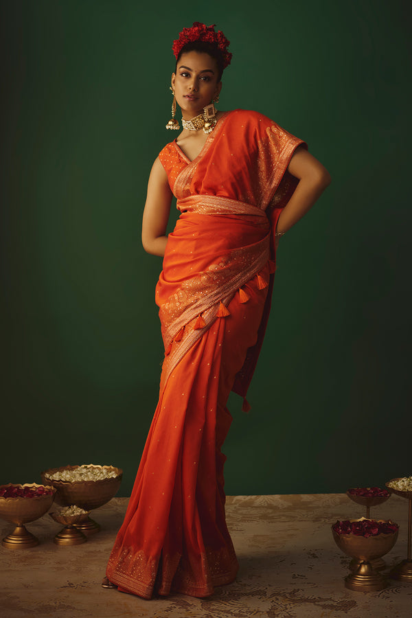 THE NARANGI NIAZ SAREE