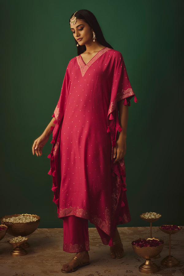 THE GULAABI ELHAM KAFTAN
