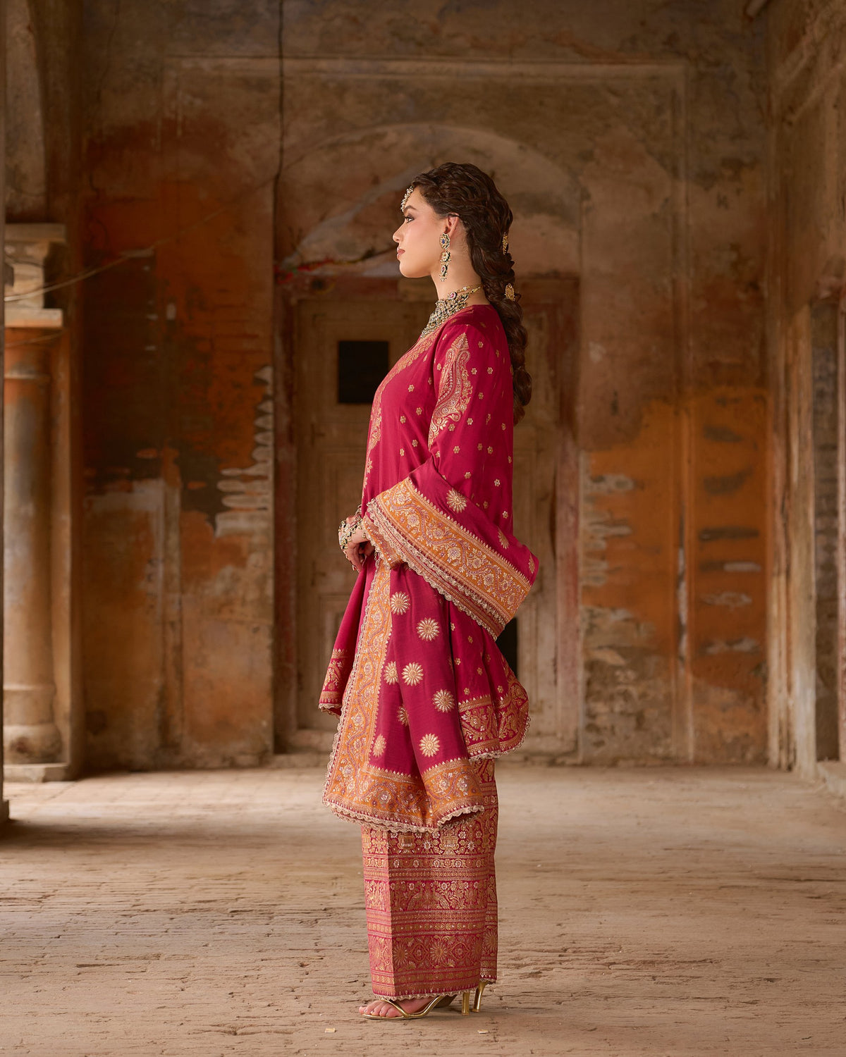 Preeto – Short A-Line Kurta with Farshi Salwar &amp; Dupatta