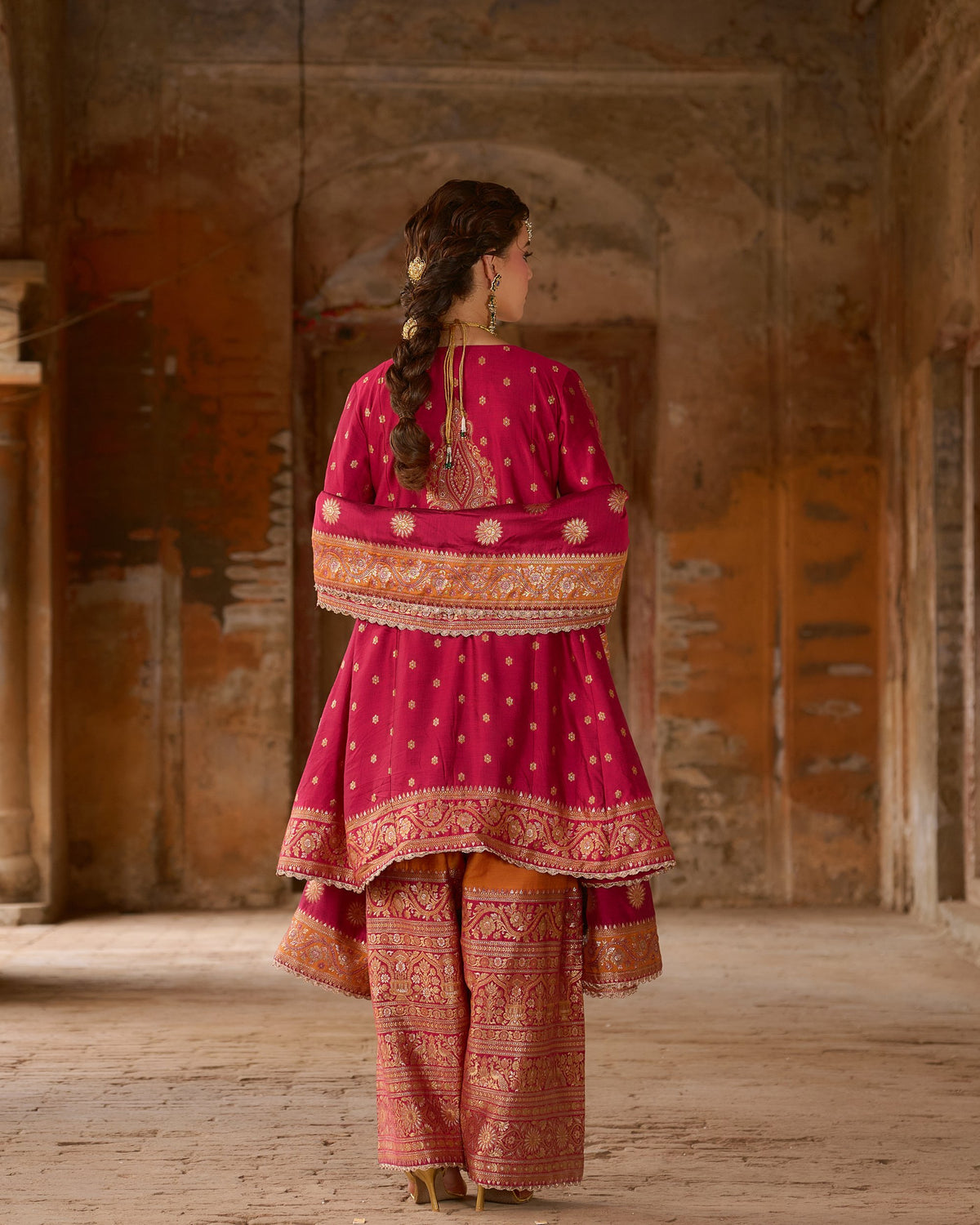 Preeto – Short A-Line Kurta with Farshi Salwar &amp; Dupatta