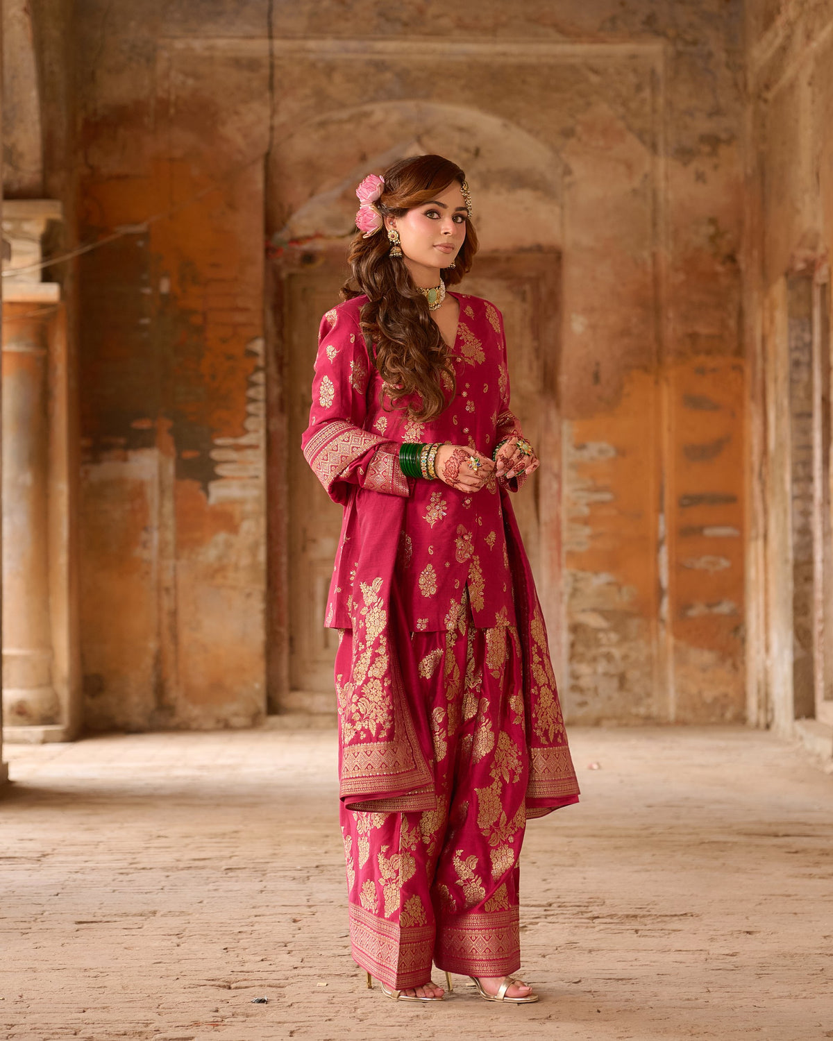 Chanchal – Blazer Set with Farshi Salwar &amp; Dupatta