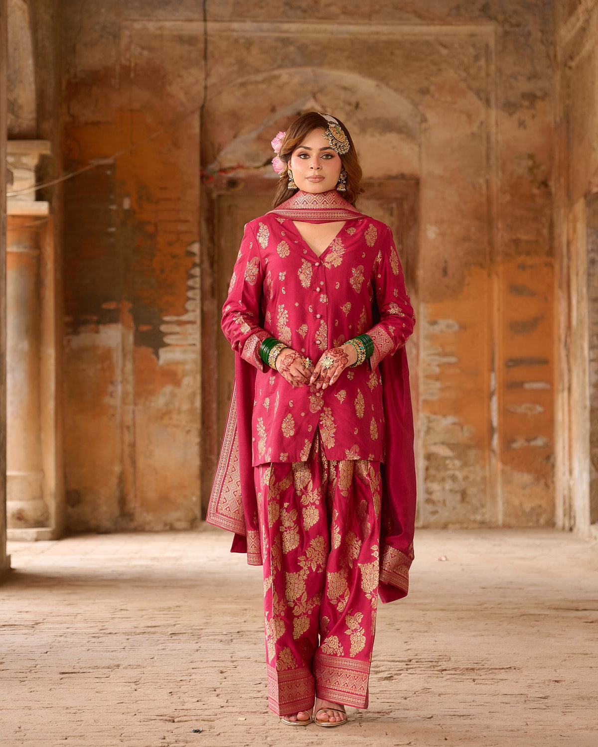 Chanchal – Blazer Set with Farshi Salwar &amp; Dupatta