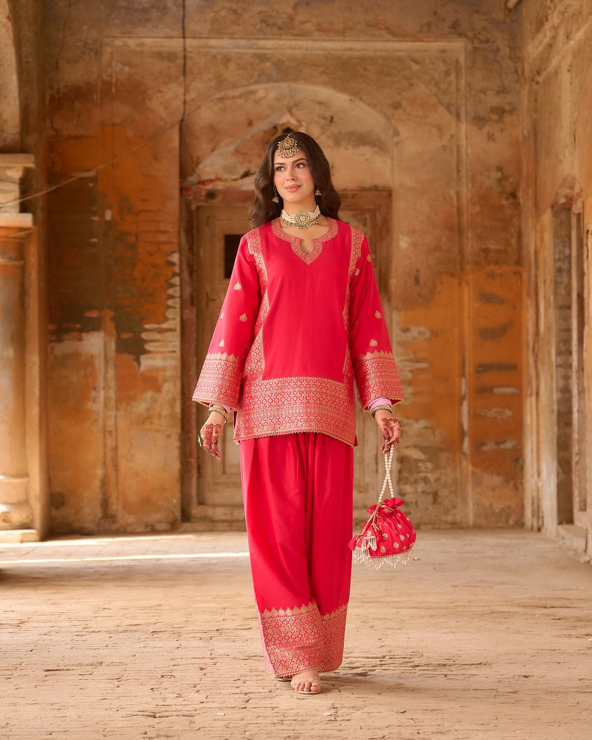 Sohni – Kurta with Farshi Salwar &amp; Dupatta