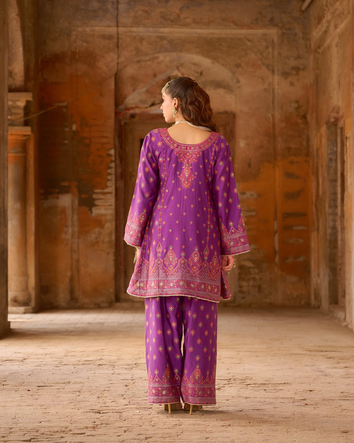 Heerni – Short A-Line Kurta with Farshi Salwar