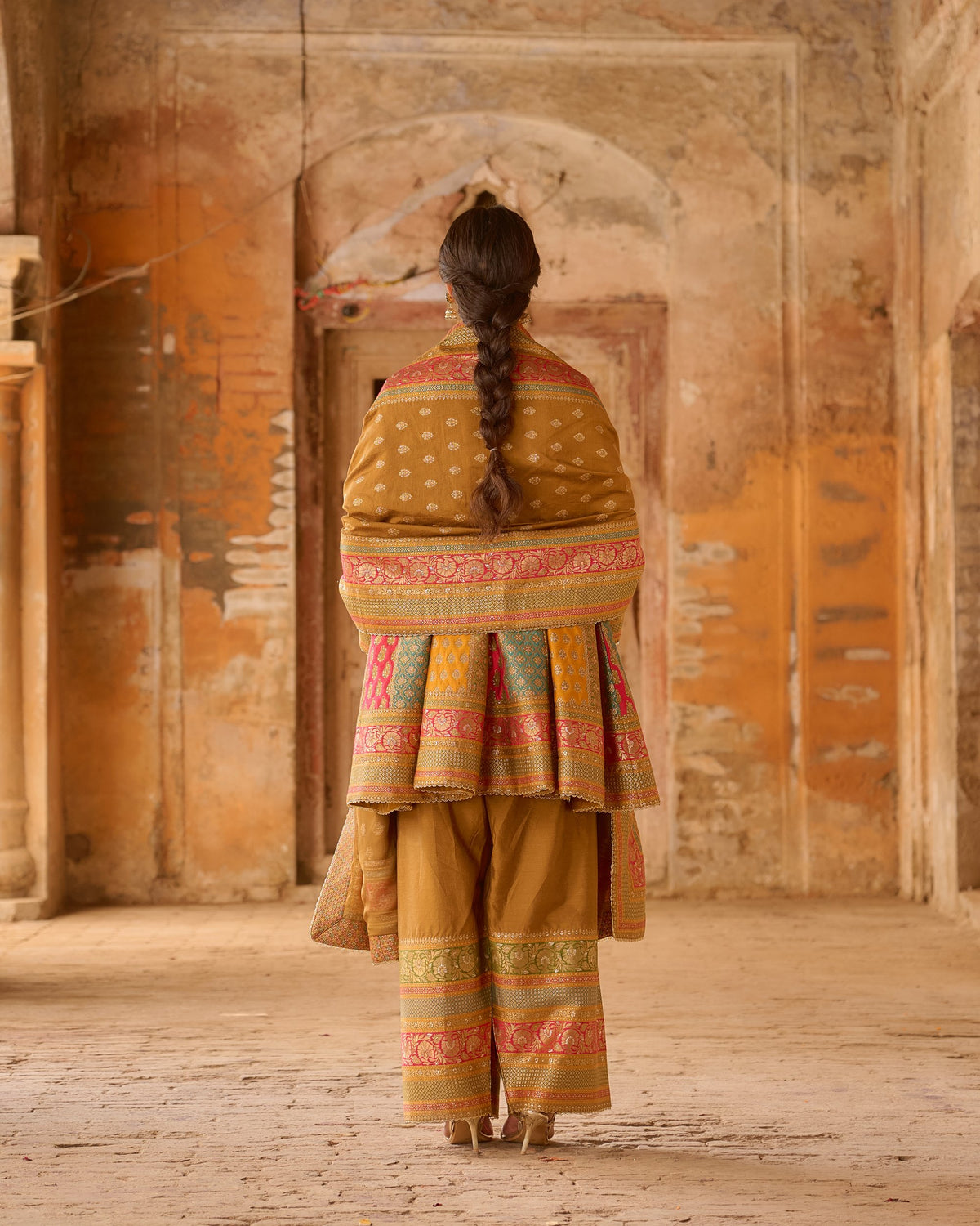 Rangili – Short A-Line Kurta with Farshi Salwar &amp; Dupatta