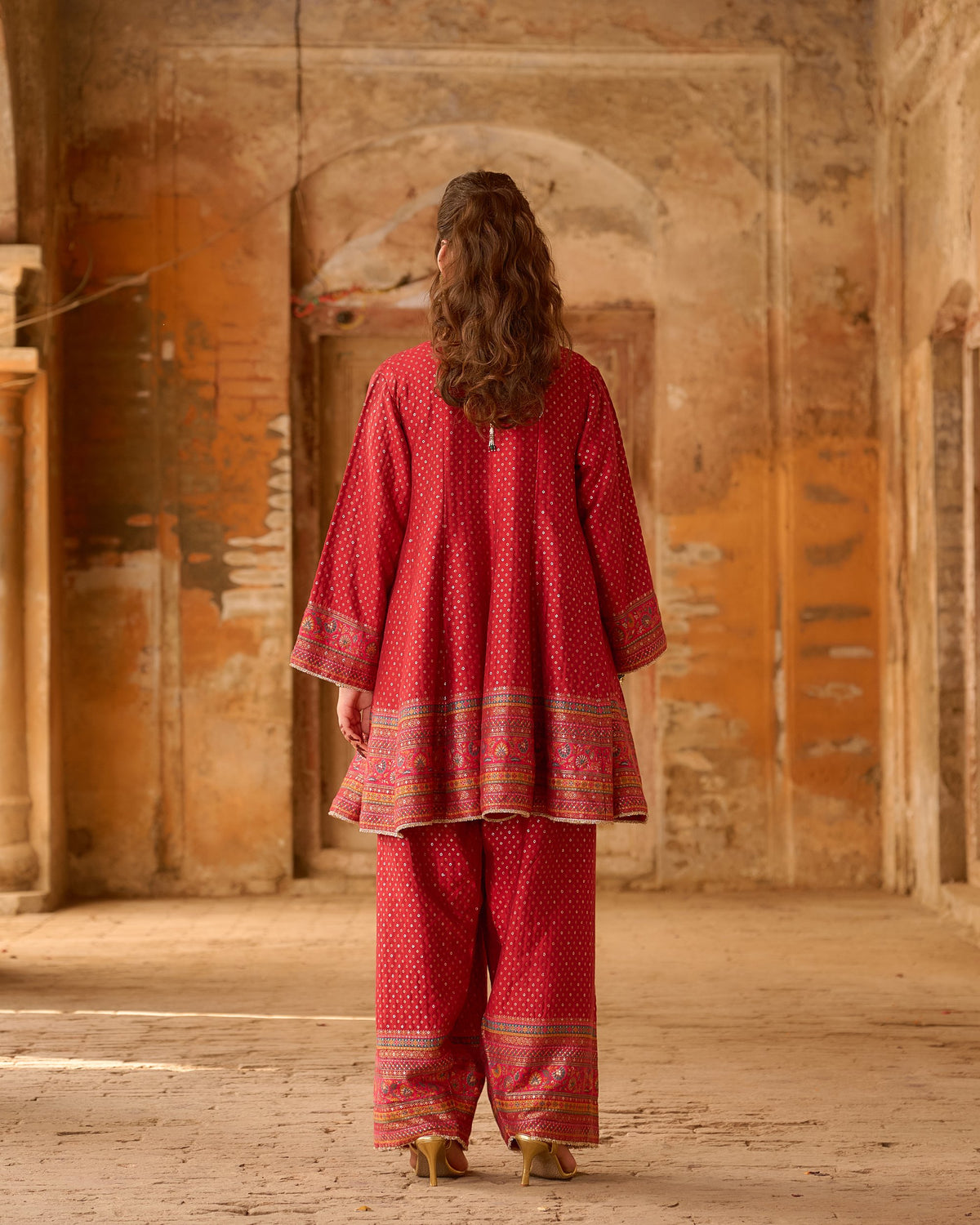 Chandni – Short Kali Kurta with Farshi Salwar &amp; Dupatta