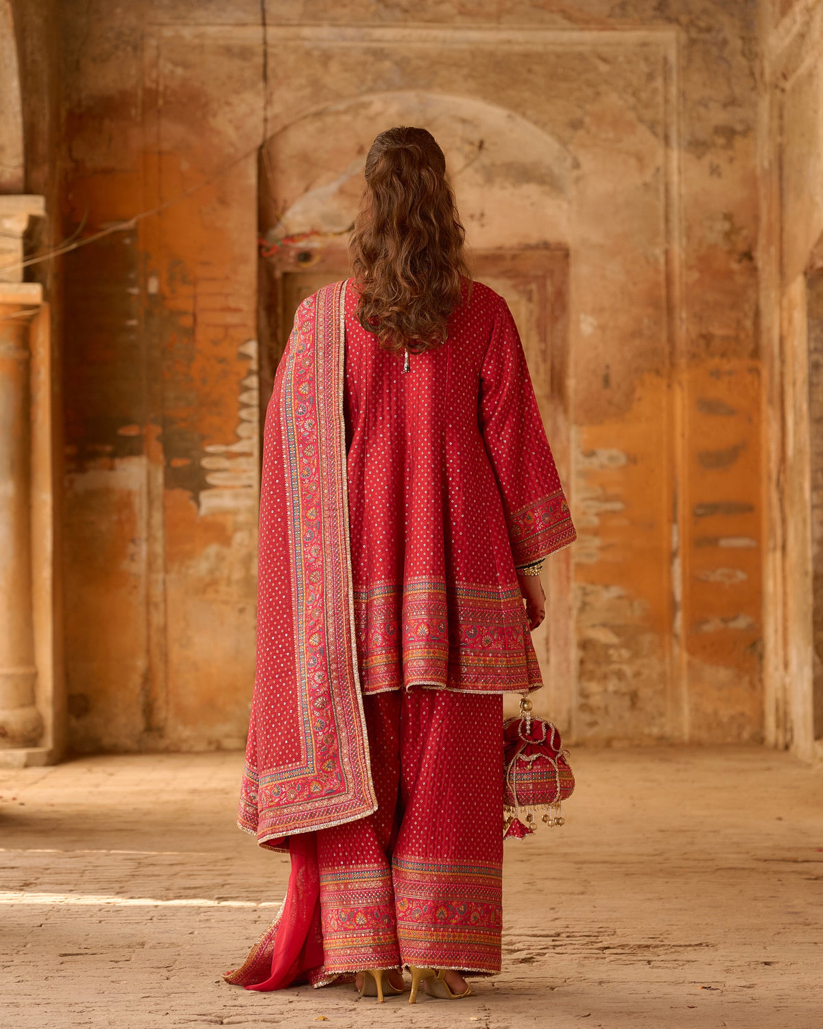 Chandni – Short Kali Kurta with Farshi Salwar &amp; Dupatta