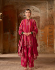 Sunehri – Short A-Line Kurta with Farshi Salwar & Dupatta