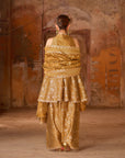 Lishkara – Short Kali Kurta with Farshi Salwar & Dupatta