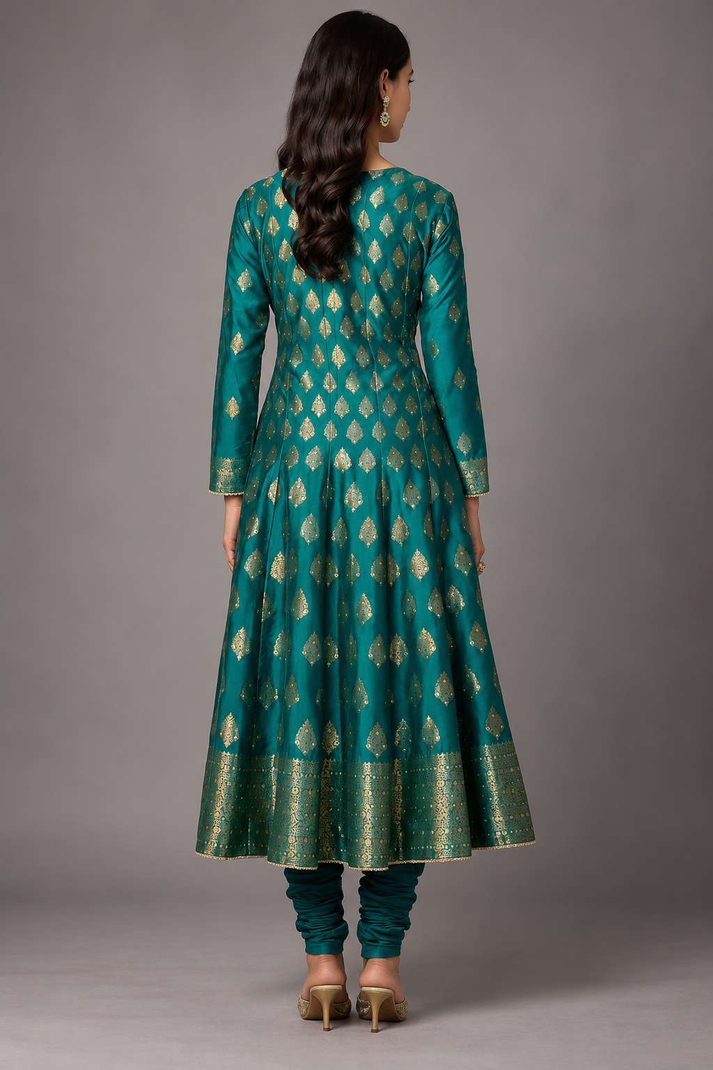 The Meral Anarkali - Turquoise