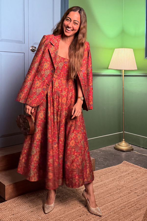LA ROUGE LUMIERE DRESS WITH BLAZER SET