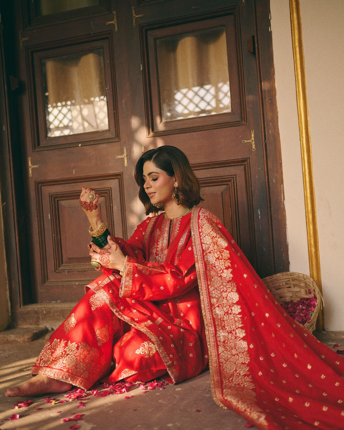 Heeriye Short Kurta with Farshi Salwar &amp; Dupatta