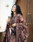 Mumtaz Mahal Black Anarkali with Dupatta Set of 3