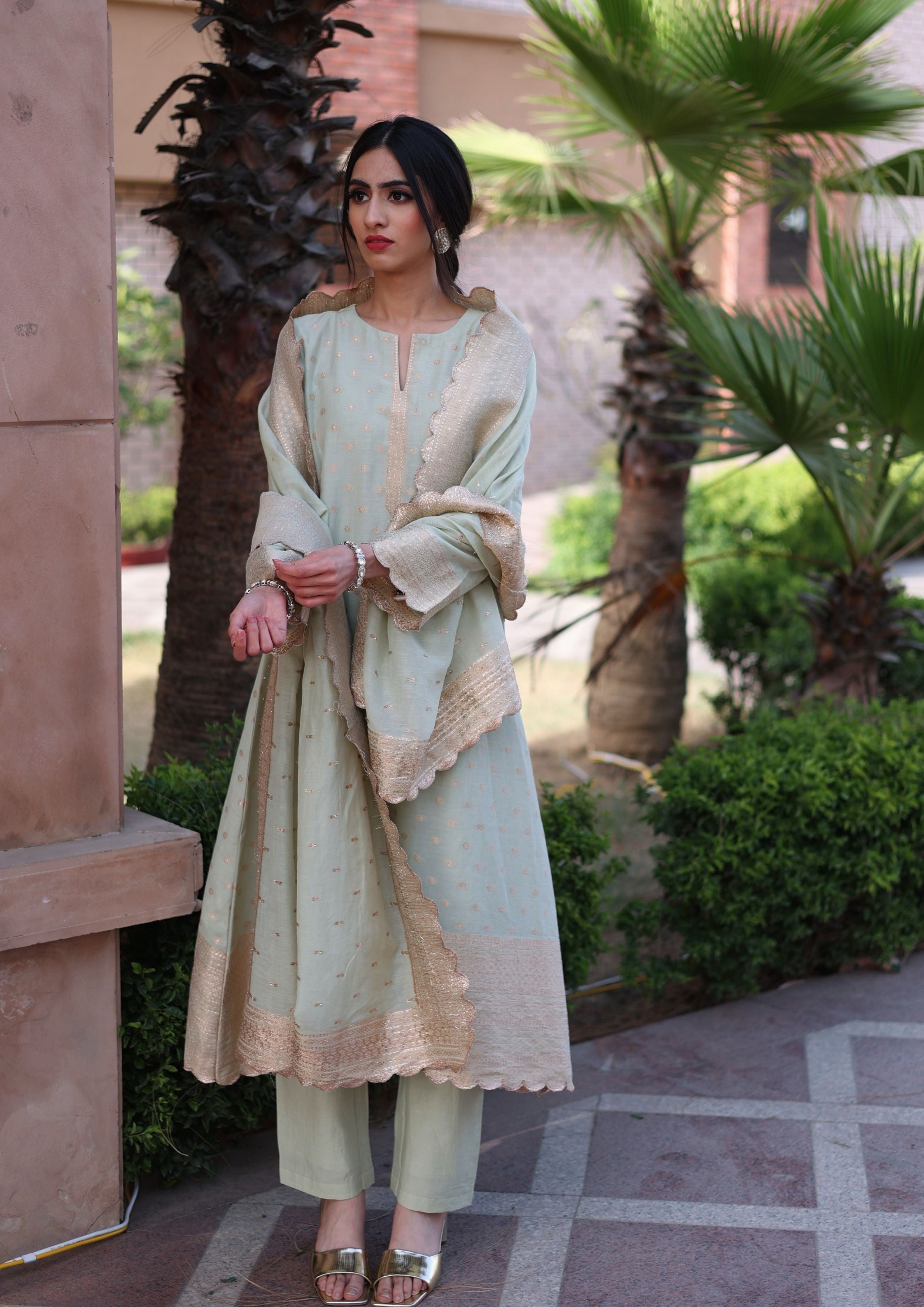 THE NAMEH SCALLOPED SUIT