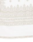 Chikankari Woven Cotton White Dress Material