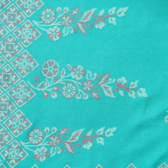 Acro Wool Sea Green Dress Material with Stole