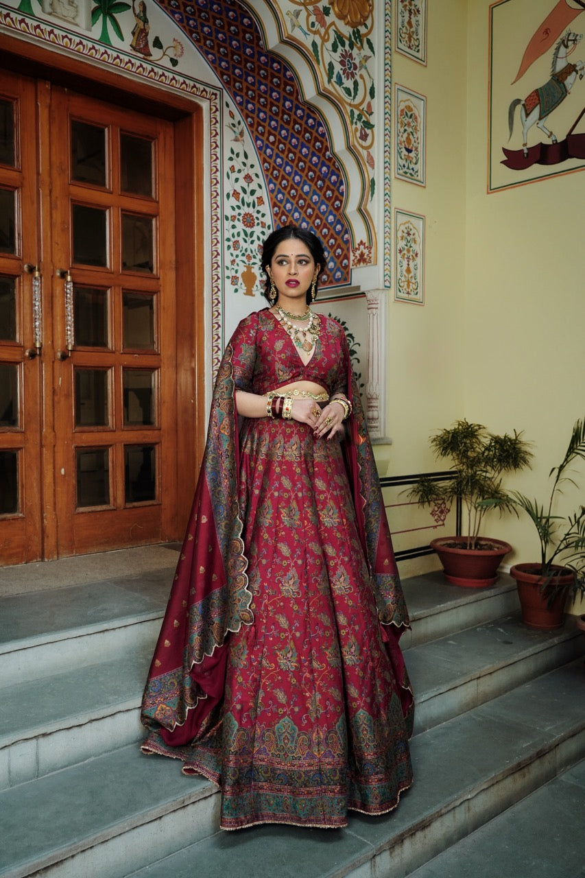 Nylon Red Bridal Lehenga Choli, Size: Free Size, New at Rs 6999 in Surat