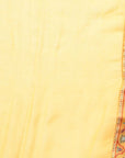 Cotton Kani Woven Yellow Dress Material With 4 Side Patti Dupatta