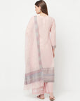 Safaa Women Organic Cotton Woven Design Unstitched Dress Material With Dupatta