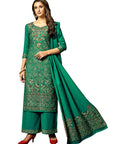 ACRO WOOL GREEN DRESS MATERIAL WITH STOLEEOSS2